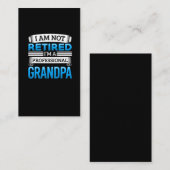 Carte De Visite Humour de retraite des grands-parents retraités (Devant / Derrière)