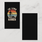 Carte De Visite Humour de sciage de pelouse Landscaper Funny Janit (Devant / Derrière)