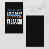 Carte De Visite Humour de tracé de la géométrie de l'enseignant en (Devant / Derrière)