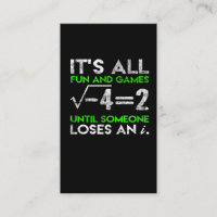 Humour d'équation de nombre imaginaire des mathéma