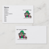 Carte De Visite Humour heure du coucher (Devant / Derrière)