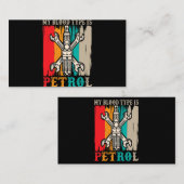 Carte De Visite Humour mécanique automobile course de traction ess (Devant / Derrière)