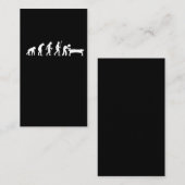 Carte De Visite Humour sportif de Billiard Evolution (Devant / Derrière)