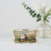 Carte De Visite Humpty Dumpty et Alice (Debout devant)