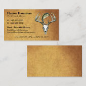 Carte De Visite Hunter Fisherman Guide Outfitters Professionnel (Devant / Derrière)