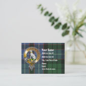 Carte De Visite Hunter Tartan & Badge (Debout devant)