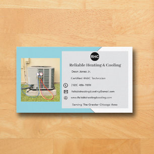 Carte de visite Hvac de refroidissement de l'unité