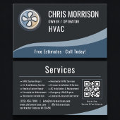 Carte De Visite HVAC Heating & Air Conditioning QR Code