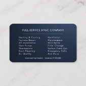 Carte De Visite HVAC Metallic  (Dos)