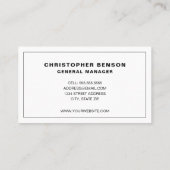 Carte de visite HVAC professionnel de refroidissem (Dos)