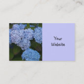Carte De Visite Hydrangea Bleu Clair (Dos)