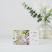 Carte De Visite Hydrangea gros plan Maman (Debout devant)