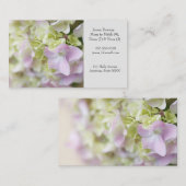 Carte De Visite Hydrangea gros plan Maman (Devant / Derrière)