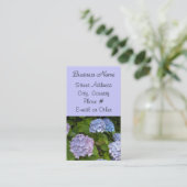 Carte De Visite Hydrangea Mauve Clair (Debout devant)