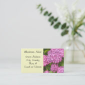 Carte De Visite Hydrangea rose (Debout devant)