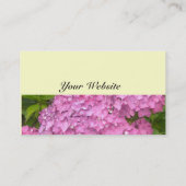 Carte De Visite Hydrangea rose (Dos)