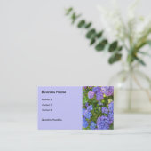 Carte De Visite Hydrangeas bleues et violettes (Debout devant)
