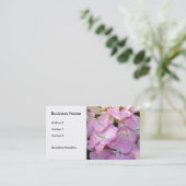 Carte De Visite Hydrangeas Rose Clair (Debout devant)