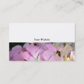 Carte De Visite Hydrangeas Rose Clair (Dos)