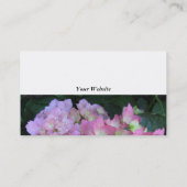 Carte De Visite Hydrangeas Rose Clair (Dos)