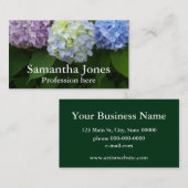 Carte De Visite Hydrangée (Devant / Derrière)