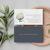 Carte De Visite Hydrangée blanche