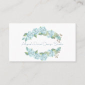 Carte De Visite Hydrangée bleue (Devant)