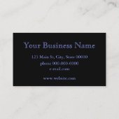 Carte De Visite Hydrangée bleue (Dos)