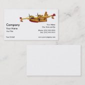 Carte De Visite Hydravion vintage (Devant / Derrière)