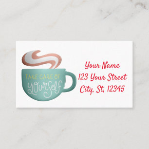 Carte De Visite Hygge Drink Self-Care Thunder_Cove