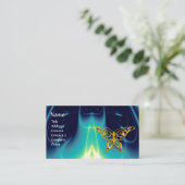 Carte De Visite HYPER BOUTEILLE / VAGUES LÉGÈRES, Aqua Blue, Turqu (Debout devant)