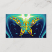 Carte De Visite HYPER BOUTEILLE / VAGUES LÉGÈRES, Aqua Blue, Turqu (Dos)