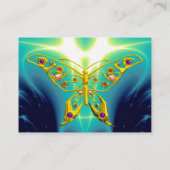 Carte De Visite HYPER BOUTEILLE / VAGUES LÉGÈRES, Aqua Blue, Turqu (Dos)