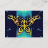 Carte De Visite HYPER BOUTEILLE / VAGUES LÉGÈRES, Aqua Blue, Turqu (Dos)