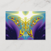 Carte De Visite HYPER BOUTEILLE / VAGUES LÉGÈRES, Bleu d'Aqua, Vio (Dos)