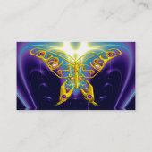 Carte De Visite HYPER BOUTEILLE / VAGUES LÉGÈRES, Bleu d'Aqua, Vio (Dos)