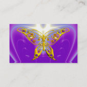 Carte De Visite HYPER BOUTEILLE / VAGUES LUMINEUSES, Rose, Violet, (Dos)