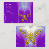 Carte De Visite HYPER BOUTEILLE, VAGUES LUMINEUSES, Violet, Ultra  (Devant / Derrière)