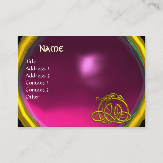 Carte De Visite HYPER DRAGON AMÉTHYST, rose violet clair (Devant)