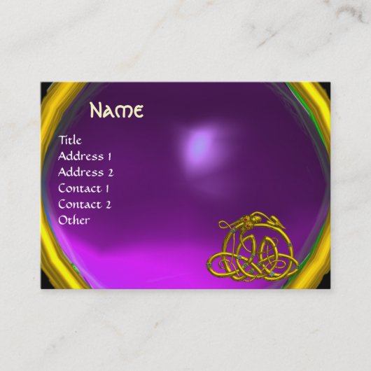 Carte De Visite HYPER DRAGON AMÉTHYST, rose violet clair (Devant)