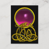 Carte De Visite HYPER DRAGON AMÉTHYST, violet clair jaune rose (Dos)