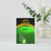 Carte De Visite HYPER DRAGON EMERALD MONOGRAS vert noir jaune (Debout devant)