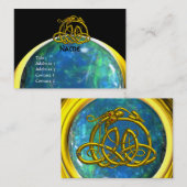 Carte De Visite HYPER DRAGON opale jaune noir bleu (Devant / Derrière)