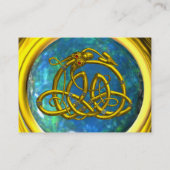 Carte De Visite HYPER DRAGON opale jaune noir bleu (Dos)