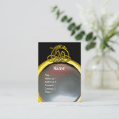 Carte De Visite HYPER DRAGON PEARL MONOGRAM rose noir (Debout devant)