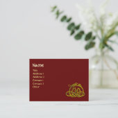 Carte De Visite HYPER DRAGON, rouge (Debout devant)