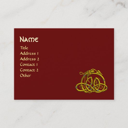 Carte De Visite HYPER DRAGON, rouge (Devant)