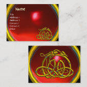 Carte De Visite HYPER DRAGON RUBY, rose rouge vif (Devant / Derrière)