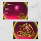 Carte De Visite HYPER DRAGON RUBY, rose rouge vif (Devant / Derrière)