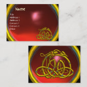 Carte De Visite HYPER DRAGON RUBY , rouge rose vif (Devant / Derrière)